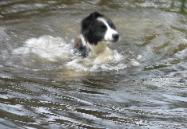 Braeyden splashing